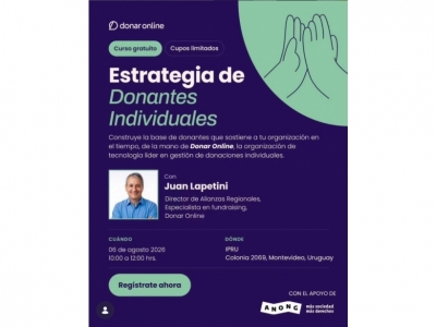 Los donantes individuales son la base de una organización sostenible. Aprende a construirla, paso a paso.